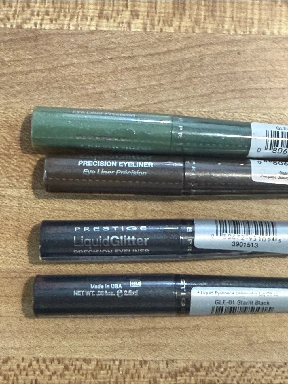 PRESTIGE LiquidGlitter Precision Eyeliner LOT OF 4 NEW